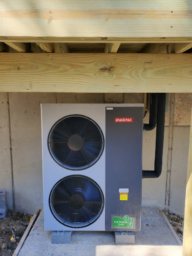 SpacePak Solstice Inverter Extreme Air-to-Water Heat Pump Installation